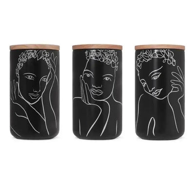 Sketchbook Black Mix CANISTER LARGE SET OF 3