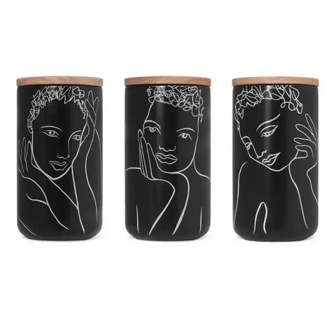 Sketchbook Black Mix CANISTER LARGE SET OF 3